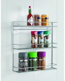 Suport de perete cu trei nivele pentru condimente Metaltex