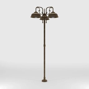 Stalp exterior IP44 realizat manual din alama Lipari