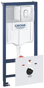 Set 4 in 1 rezervor WC Grohe Rapid SL, placa actionare crom, izolare fonica, suruburi -38929000