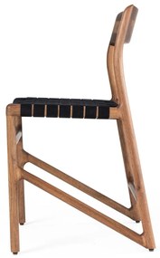 Scaun de dining negru/maro Fawn – Gazzda