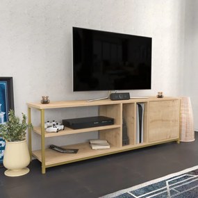 Comoda TV Oneida - Gold, Oak