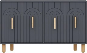 Consola, Hanah Home, Tiger, 120x73.6x29.6 cm, Antracit