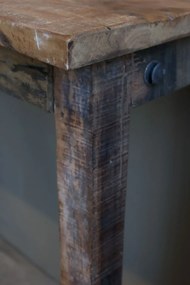 Consola natur din lemn reciclat 91x35x75 cm, „Grimaud"