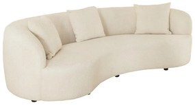 Canapea semicirculara, Tesatura Boucle, Bej, ATELIER 230cm, A-46546 VC