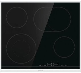 Plita vitroceramica incorporabila Gorenje ECT643BX, 7000W, 4 zone HiLight, 9 trepte, FishZone, Timer, Electrica, Negru