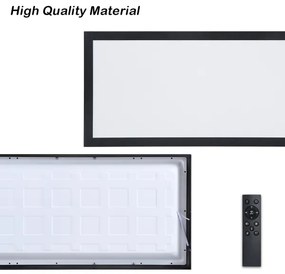 Brilagi - Corp de iluminat LED dimabil FRAME SMART/30W/230V, negru, IP44 + telecomandă