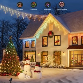 Govee - LED RGBIC Ghirlandă cu țurțuri pentru exterior 10m Wi-Fi Matter IP65