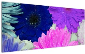 Tablou cu flori colorate (120x50 cm)