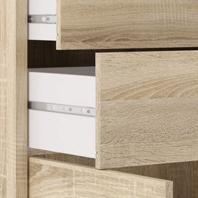 Bibliotecă modulară cu aspect de lemn de stejar 89x113 cm Prima – Tvilum