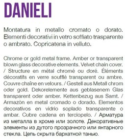 Candelabru design elegant DANIELI SP6 ambra 159942