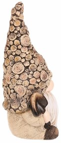 Decorațiune de grădină Pitic cu lopată, 11 x 9 x 21 cm , polyresin