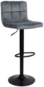 JAKS SCAUN DE BAR ARAKO BLACK VELOUR GRAFIT