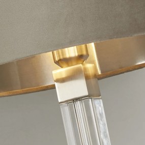 Veioza/Lampa de masa design modern Scarborough, nickel, taupe
