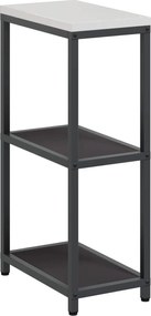 vidaXL Depozitare pentru bucătărie cu raft Negru 60 x 50 x 92 cm Oțel