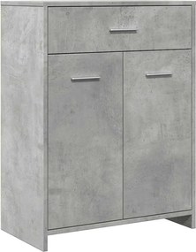 vidaXL Dulap de baie, gri beton, 60 x 33 x 80 cm, PAL