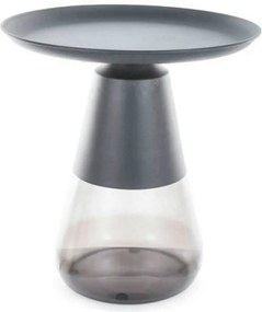 Masuta cafea TIFFANY A BLACK, negru, metal/sticla, 50x52 cm