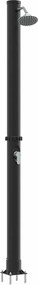 vidaXL Duș Solar Extern Negru 217 cm PVC și Aluminiu