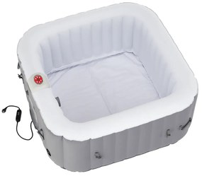 Jacuzzi gonflabil, gri/alb, 2-4 pers., 600 l, KAMINO TYP 3