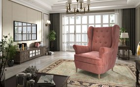 Fotoliu cu urechi Adrianna Typ 04 (Roz). 1038964