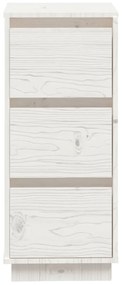Servante, 2 buc., alb, 32x34x75 cm, lemn masiv de pin