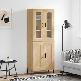 vidaXL Dulap înalt, stejar sonoma, 69,5x34x180 cm, lemn compozit
