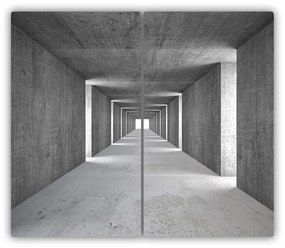 Tocator din sticla tunel de beton