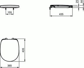 Capac WC Ideal Standard Connect Space Compact, E129001