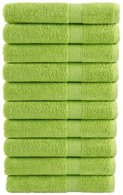 vidaXL Prosoape de saună premium SOLUND 10 buc. verde 80x200 cm 600gsm