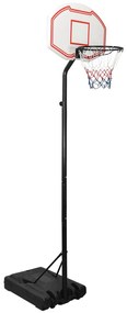 vidaXL Suport pentru coș de baschet, alb, 282-352 cm, polietilenă