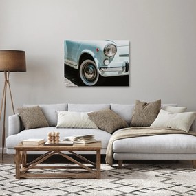 Tablou pe sticlă - mașina retro Fiat (70x50 cm)