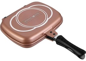 Tigaie grill dubla 28 cm Royalty Line RL-DF28M Maro