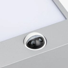 Aplică LED de exterior cu senzor Brilagi TERNI LED/12W/230V gri IP44