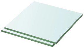 vidaXL Rafturi, 2 buc., 30 x 25 cm, panouri sticlă transparentă