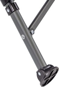 Leziter Scaun de pescuit Comfort cu braț și suport pentru pahare albastru