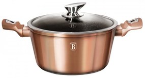 Oala cu capac 24 cm Rose Gold (Cupru) Metallic Line Berlinger Haus BH 1515N