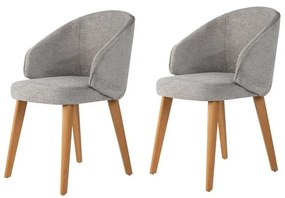 Set de scaune de sufragerie Bentley Grey and DarkOak, 2 buc.