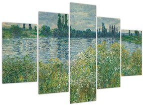 Tablou - Claude Monet, Banks of the Seine, reproducere (150x105 cm)
