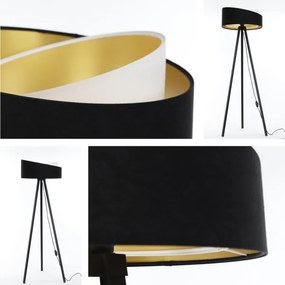 Lampă de podea GALAXY 1xE27/60W/230V negru/alb/wenge