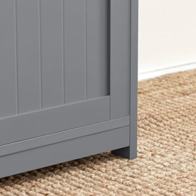 BAG12 - Bancuta 90 cm, bancheta, banca hol cu perna, pantofar, depozitare pantofi - Gri