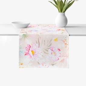 Goldea napron de masă 100% bumbac deluxe - flori sălbatice 35x140 cm