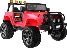 Masinuta Electrica cu acumulator pentru copii NOVOKIDS™ Jeep 4X4 PRO, 2 locuri, Max 40 kg, 3-10 ani , Husa ploaie si rucsac ,2 Baterii 12V, 2 Viteze,