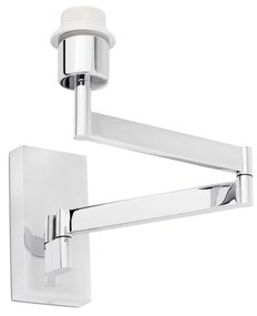 Aplica cu brat articulat stil clasic design elegant ARTIS-2 crom/alb