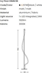 Lampadar LED design modern IVY