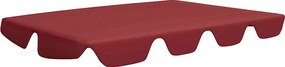 vidaXL Copertină de rezervă leagăn grădină, roșu vin 150/130x105/70 cm