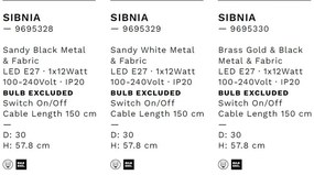 Veioza/Lampa de masa design decorativ SIBNIA alba