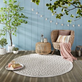 Covor de exterior gri rotund ø 160 cm Argento - Flair Rugs