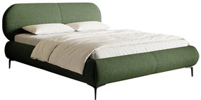 Pat matrimonial 180 cm Octave 180B (cu somieră) (măslin + negru). 1099975