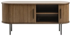Masă TV maro cu aspect de lemn de stejar 120x56 cm Nola – Unique Furniture
