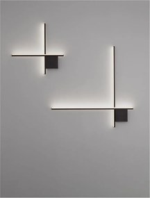 Aplica de perete cu lumina ambientala LED Cross 50cm