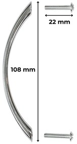 Mâner mobilier Bianca cu șurub